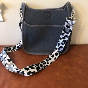 Ahdorned Perforated Neoprene Messenger w/ Strap